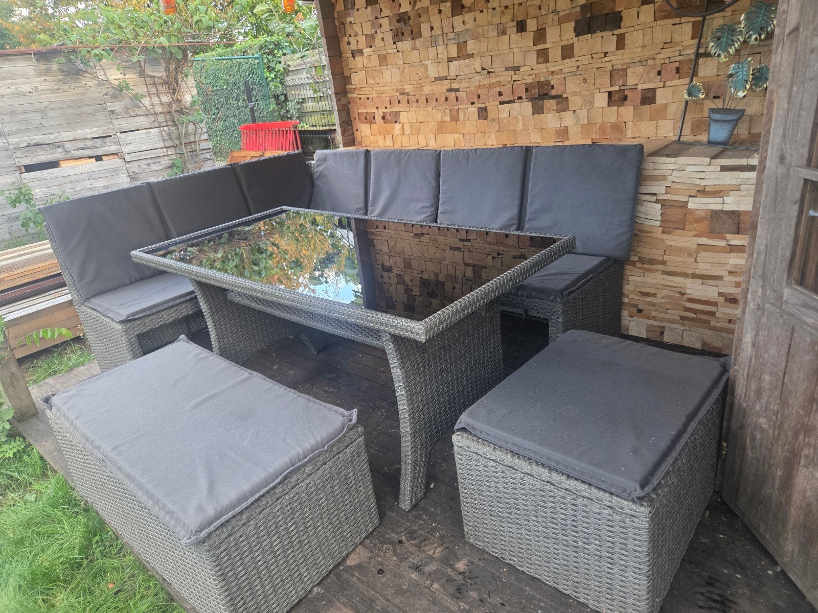 loungeset, Ophalen, Gebruikt, Wicker, Loungeset