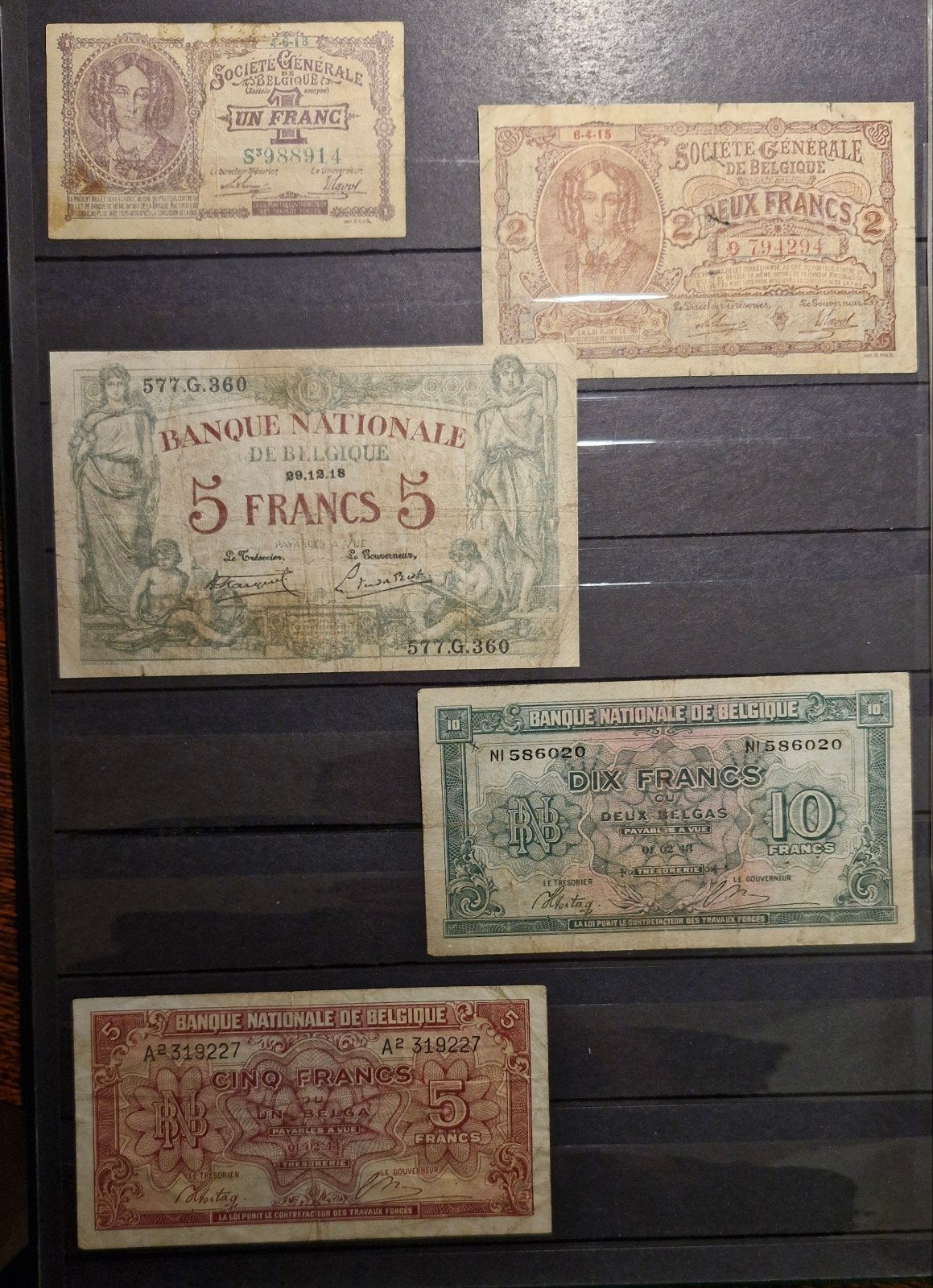 BILLET DE BANQUE BELGE, Timbres & Monnaies, Billets de banque | Belgique, Enlèvement