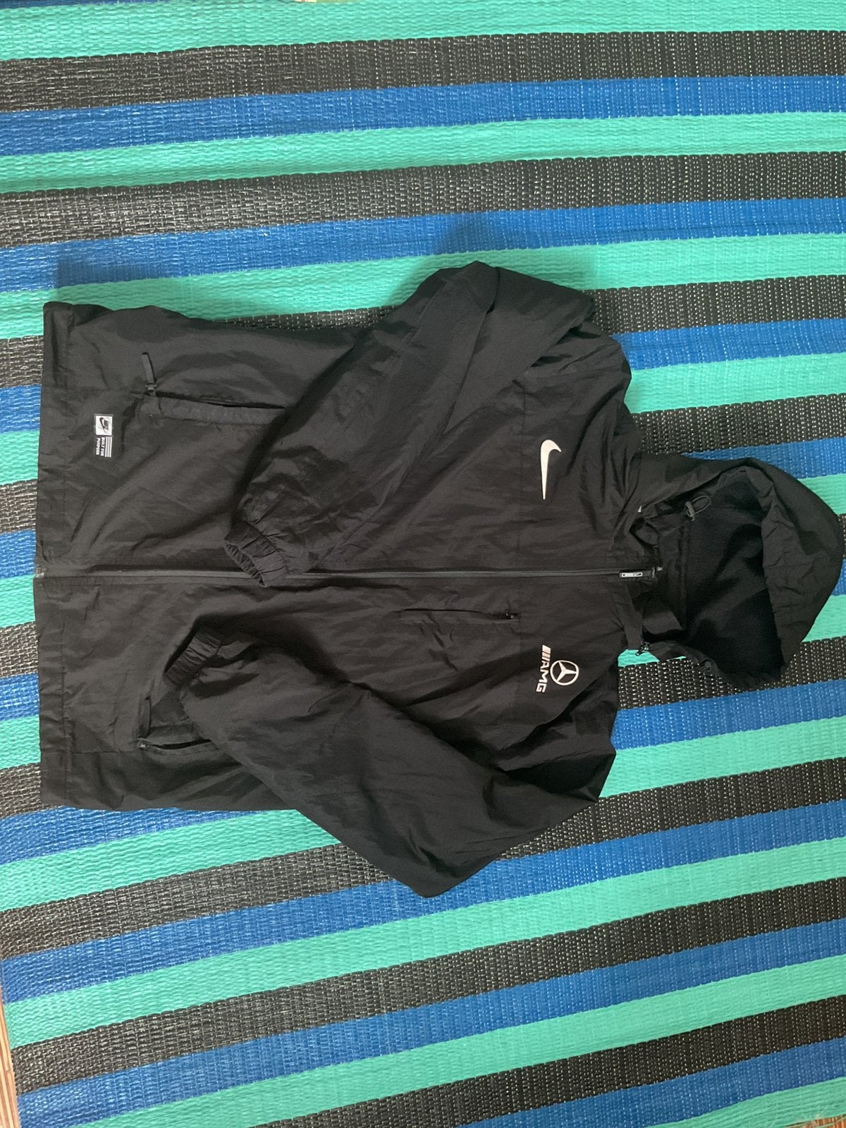 Nike zwarte jas, Ophalen of Verzenden, Zo goed als nieuw, Zwart