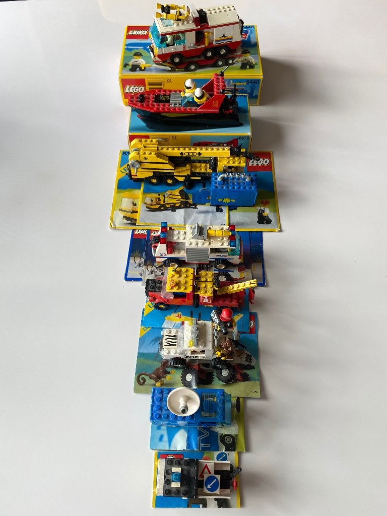 8 sets vintage LEGO, Compleet, Lego, Ophalen of Verzenden, Complete set