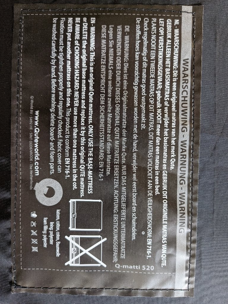 qute matras, Ophalen, Zo goed als nieuw, Overige typen