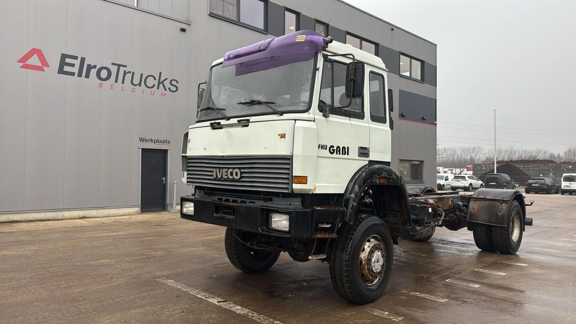 Iveco Magirus 180 - 25 (4X4 / V8 / LAMES / GRAND PONT / BIG, Auto's, Vrachtwagens, Euro 2, Overige kleuren, Iveco, ABS