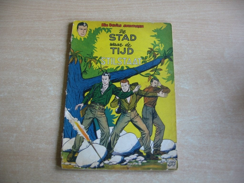Kim Devil 2 : De stad waar de tijd stilstaat - 1e druk 1955., Boeken, Gelezen, Forton, Eén stripboek, Ophalen of Verzenden