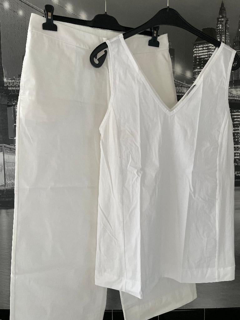 Alpha Studio - matchende witte set - ensemble - 42, Kleding | Dames, Verzenden, Zo goed als nieuw, Maat 42/44 (L)