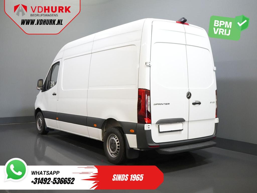Mercedes-Benz Sprinter 211 Aut. L2H2 (DEMO) BPM VRIJ/ LED/ S, Auto's, Automaat, Parkeercamera, Wit, Mercedes-Benz