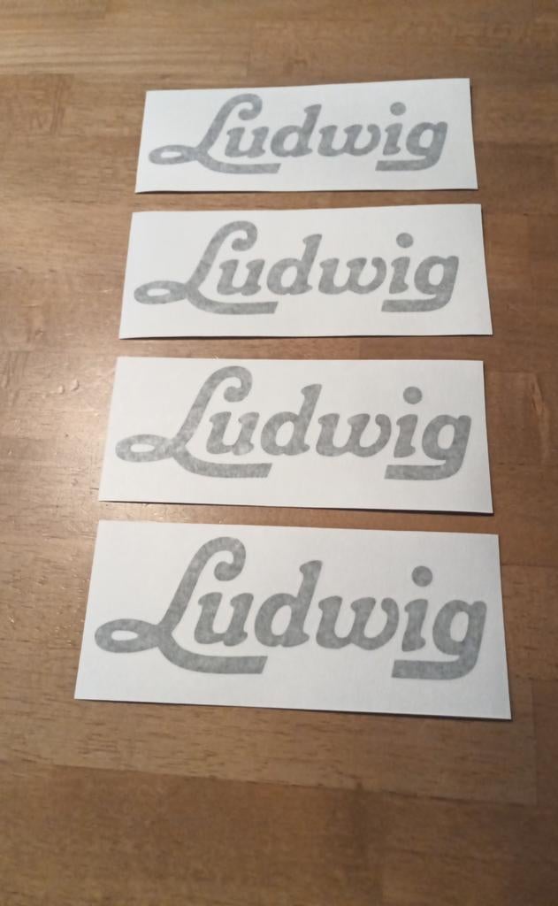Ludwig 1960 logo voor bassdrum, Musique & Instruments, Batteries & Percussions, Enlèvement ou Envoi, Ludwig