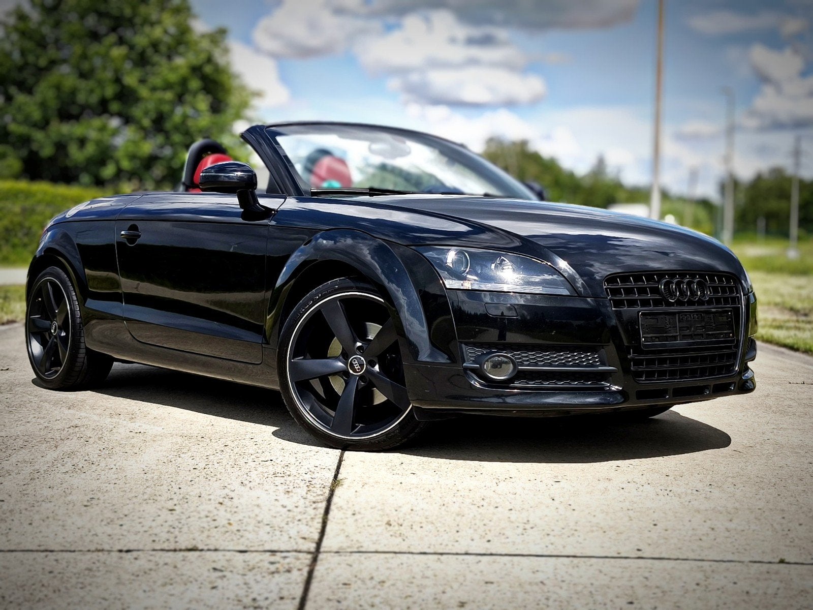Audi TT cabrio Lederen kuipstoelen 19' inch, Auto's, Audi, Parkeersensor, TT, Zwart, Leder