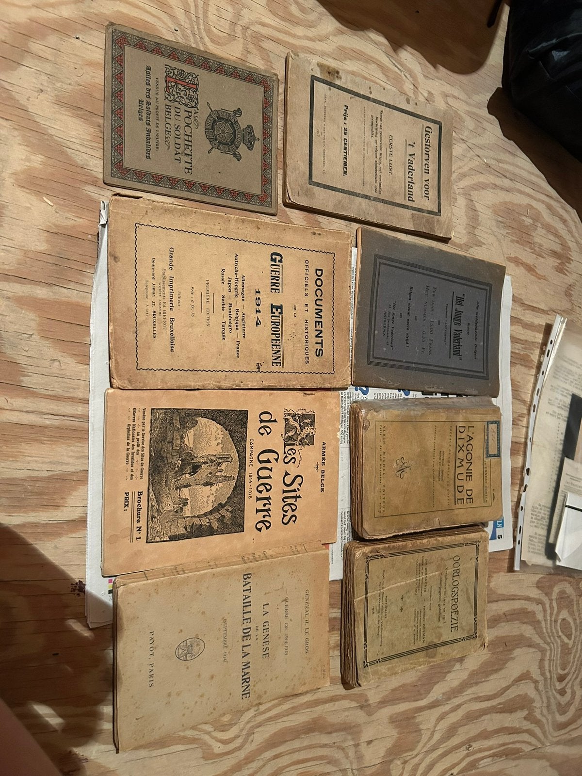 Lot boeken WO1/WW2, Verzamelen, Ophalen, Boek of Tijdschrift