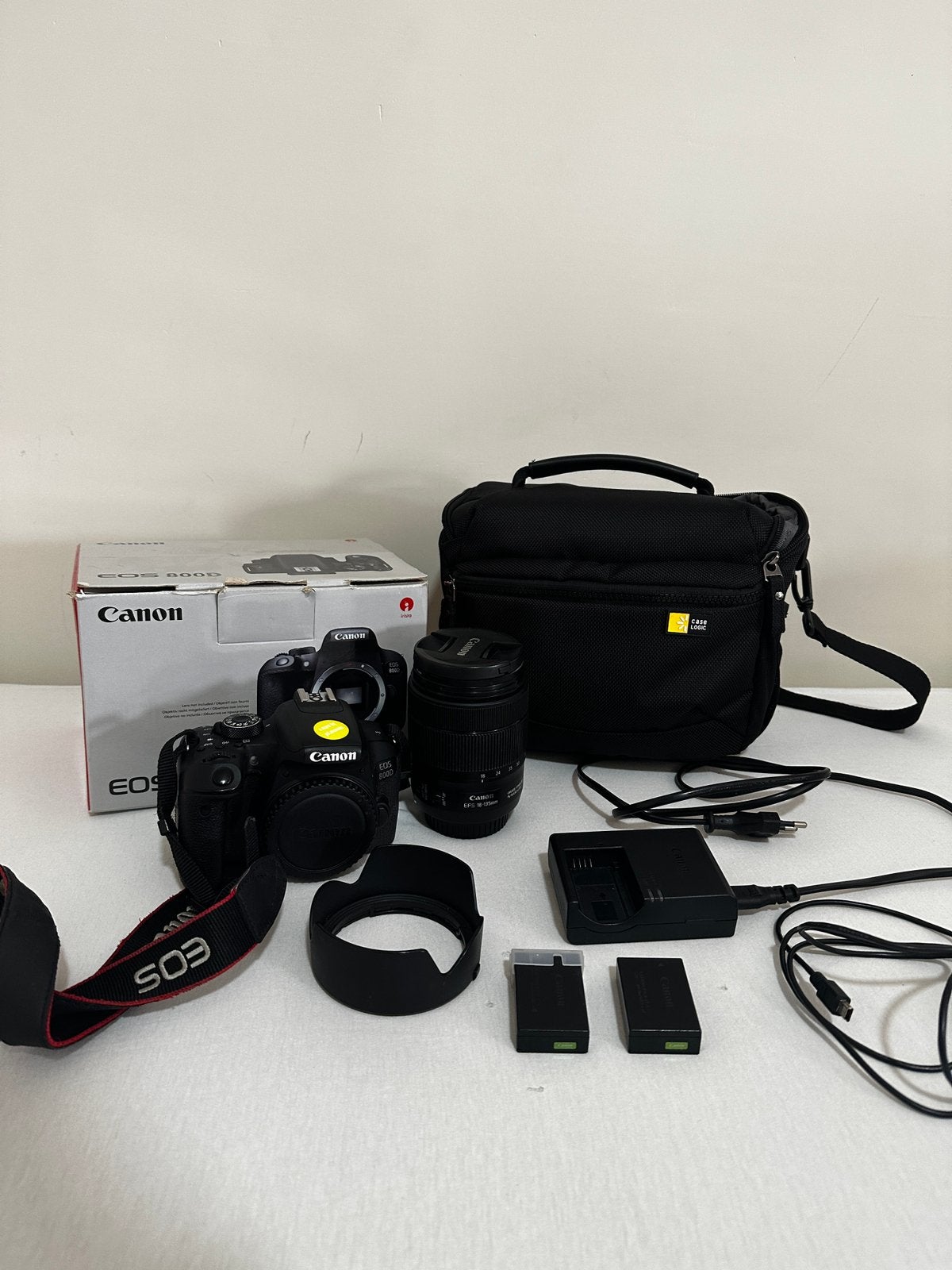 Canon EOS 800D full set (body + lens + accesoires), Audio, Tv en Foto, Fotocamera's Digitaal, Spiegelreflex, Canon, Ophalen of Verzenden