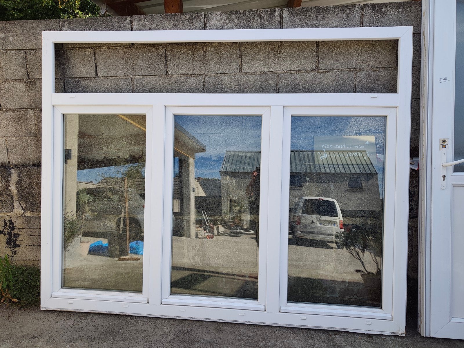 châssis pvc blanc, Châssis de fenêtre, Synthétique, Enlèvement, Utilisé