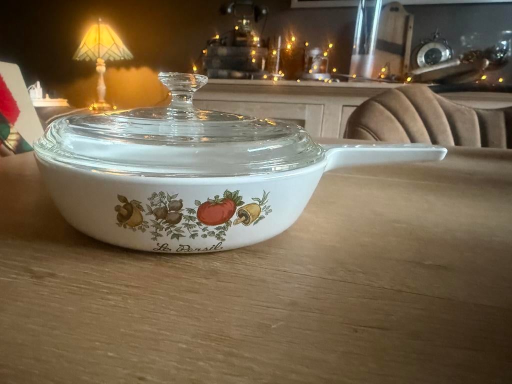 Vintage Pyroflam steelpan, Huis en Inrichting, Ophalen, Keramiek