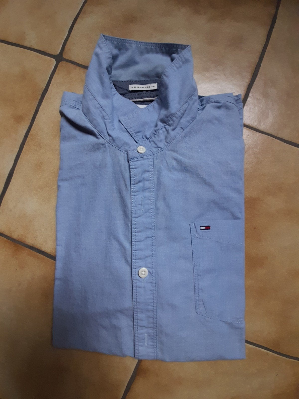 Chemise pour homme, Tommy Hilfiger, XL, Enlèvement ou Envoi, Comme neuf, Bleu, Tommy hilfiger