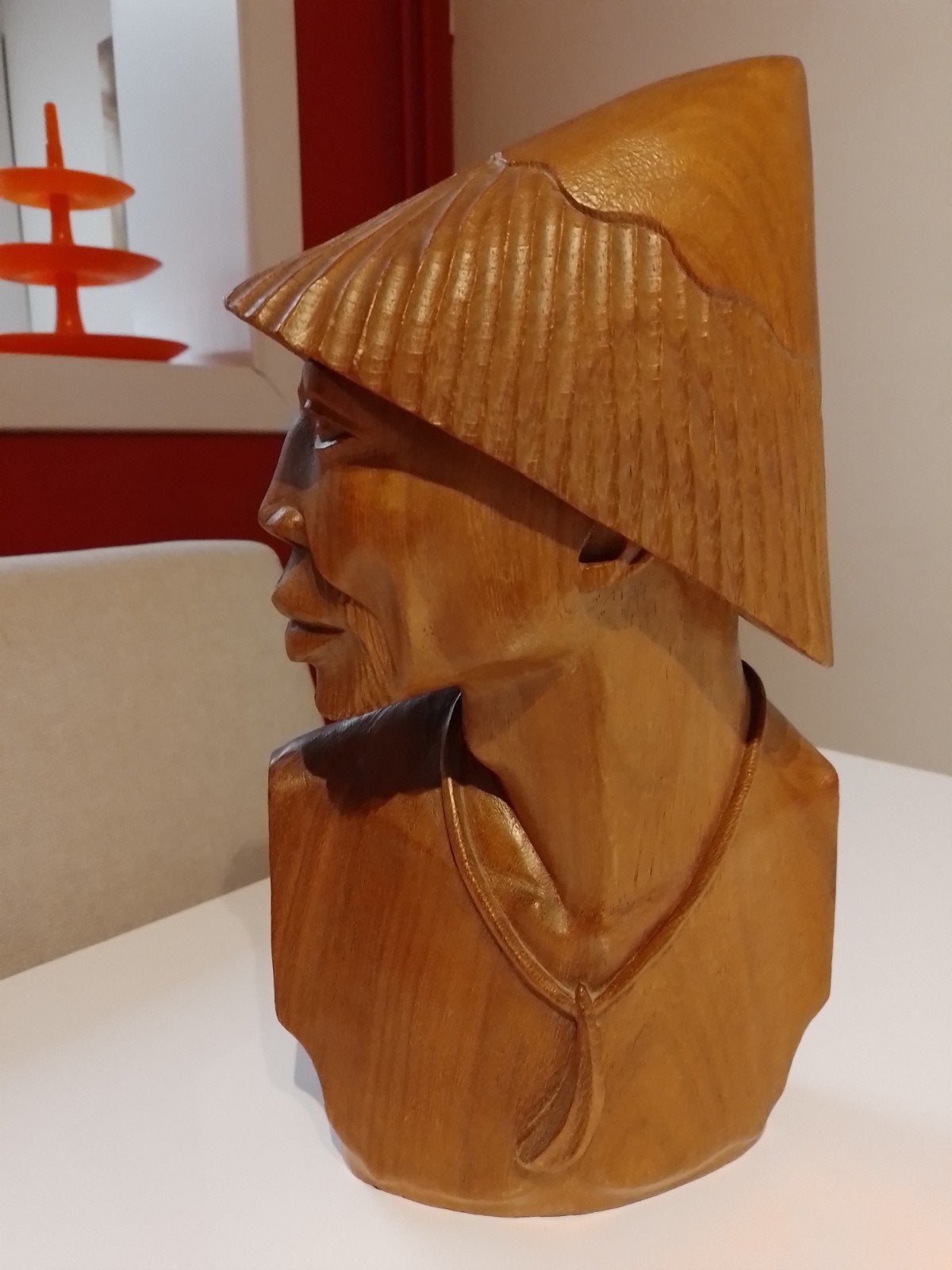 Afrikaanse beelden, met de hand gesneden hout, Ophalen, Buste, 20 - 50 cm, Hout