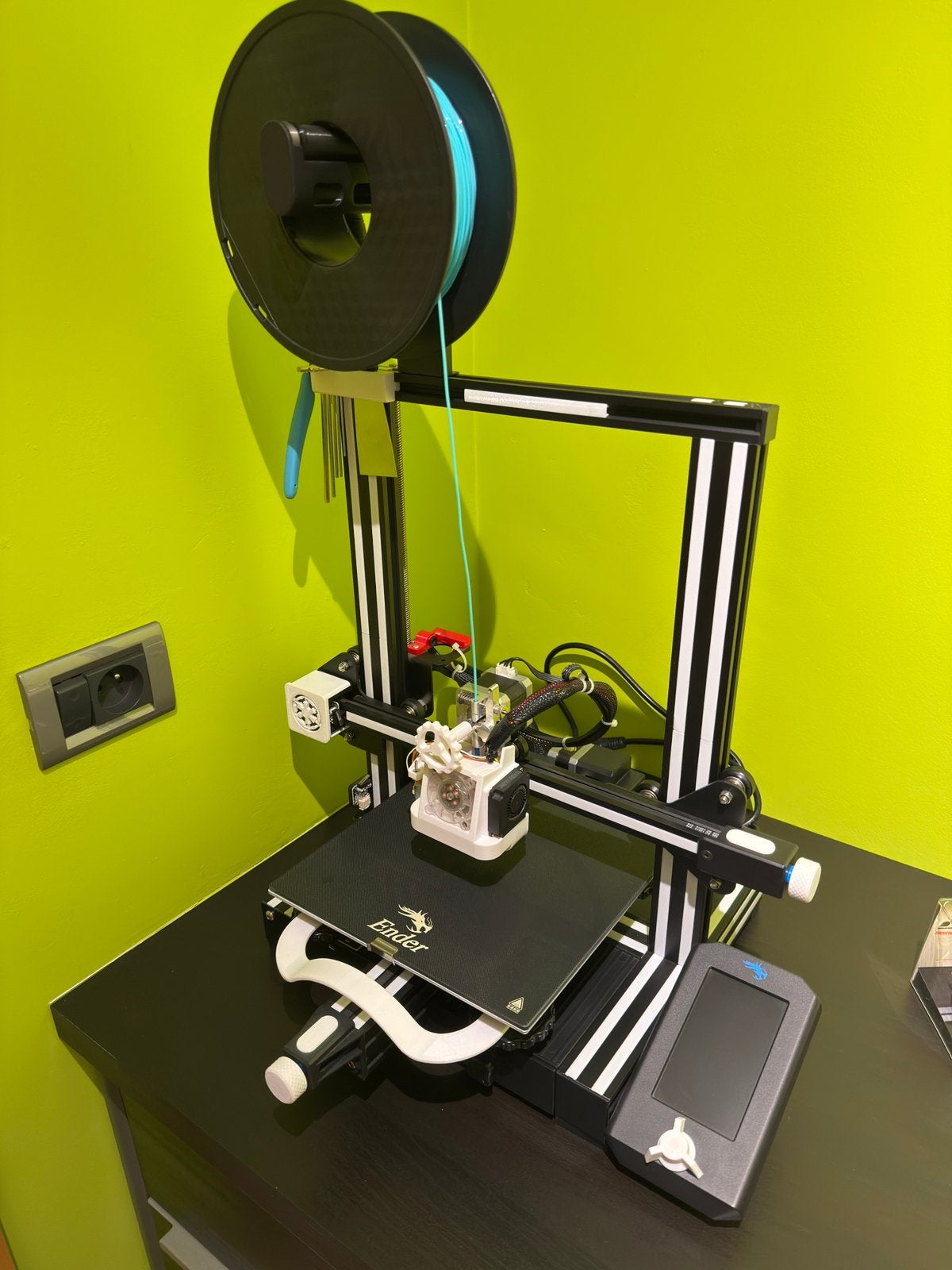 Ender 3 V2 + Micro Swiss Direct Drive en BLtouch, Ophalen of Verzenden, Gebruikt, Filament