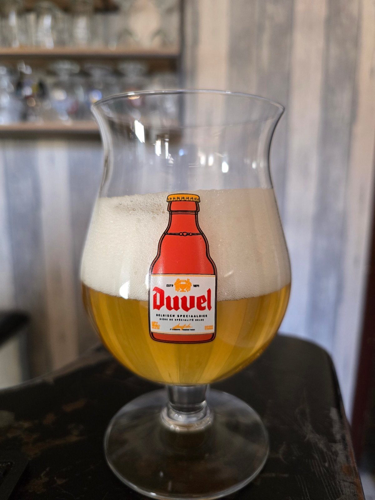 Duvel flesje glas, Ophalen of Verzenden, Duvel