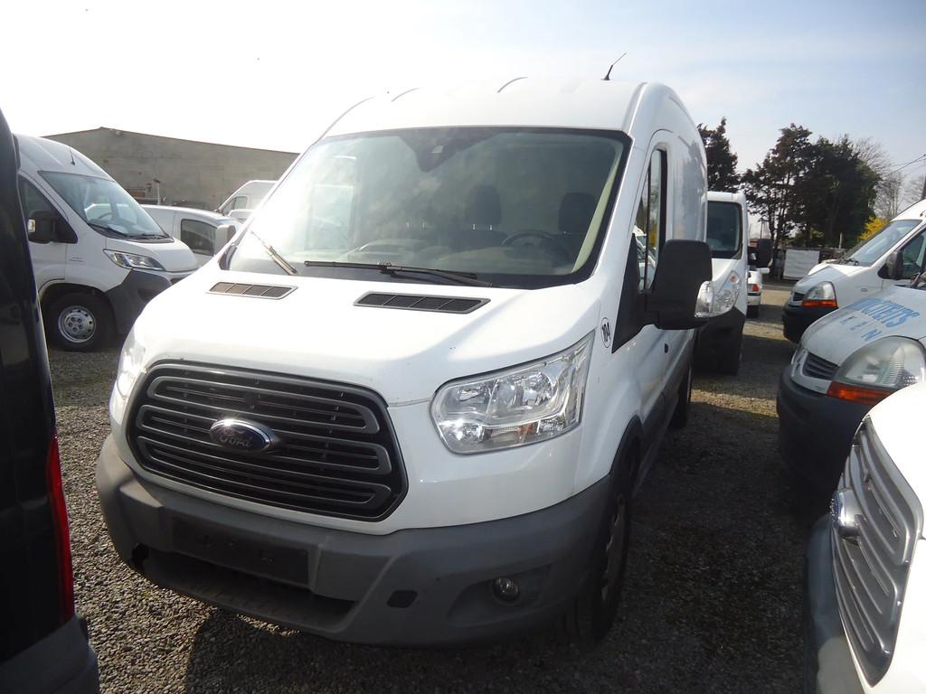 Ford Transit L2h2,180 dkm ,2.2 d, 130 pk ,airco,cruise ,5.50, Auto's, Bestelwagens en Lichte vracht, Euro 5, Stof, Zwart, 2800 kg