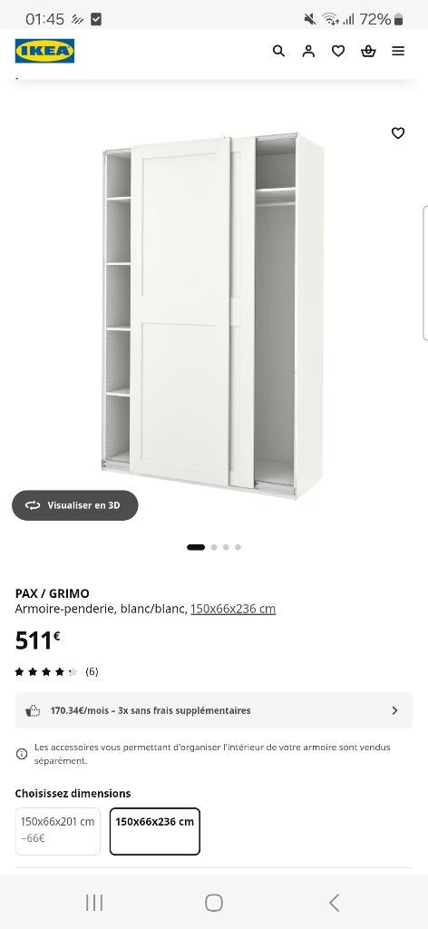 Ikea Pax Grimo Nieuw!!! Nog in dos, Ophalen