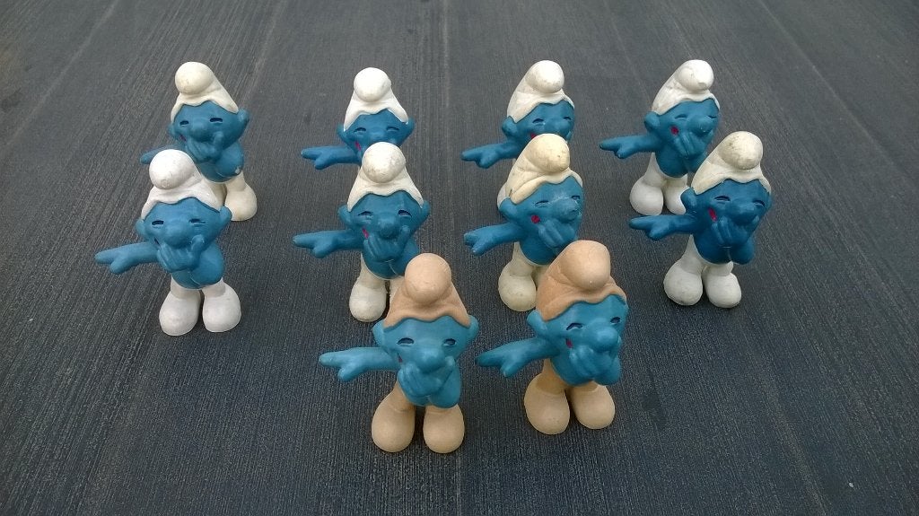 10 Schtroumpfs farceur – 2.0011  – Promotion, Enlèvement ou Envoi, Utilisé, Schtroumpf Farceur, Poupée, Figurine ou Peluche