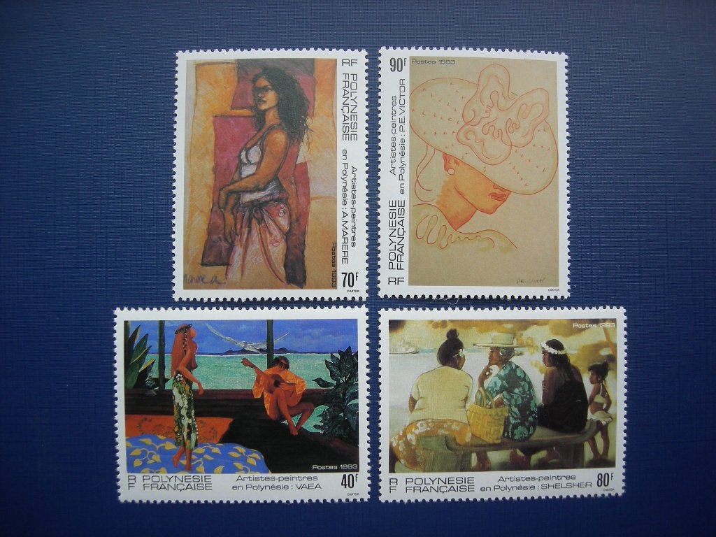Polynesië, Yvert 445/8, versheid van de post., Verzenden, Postfris