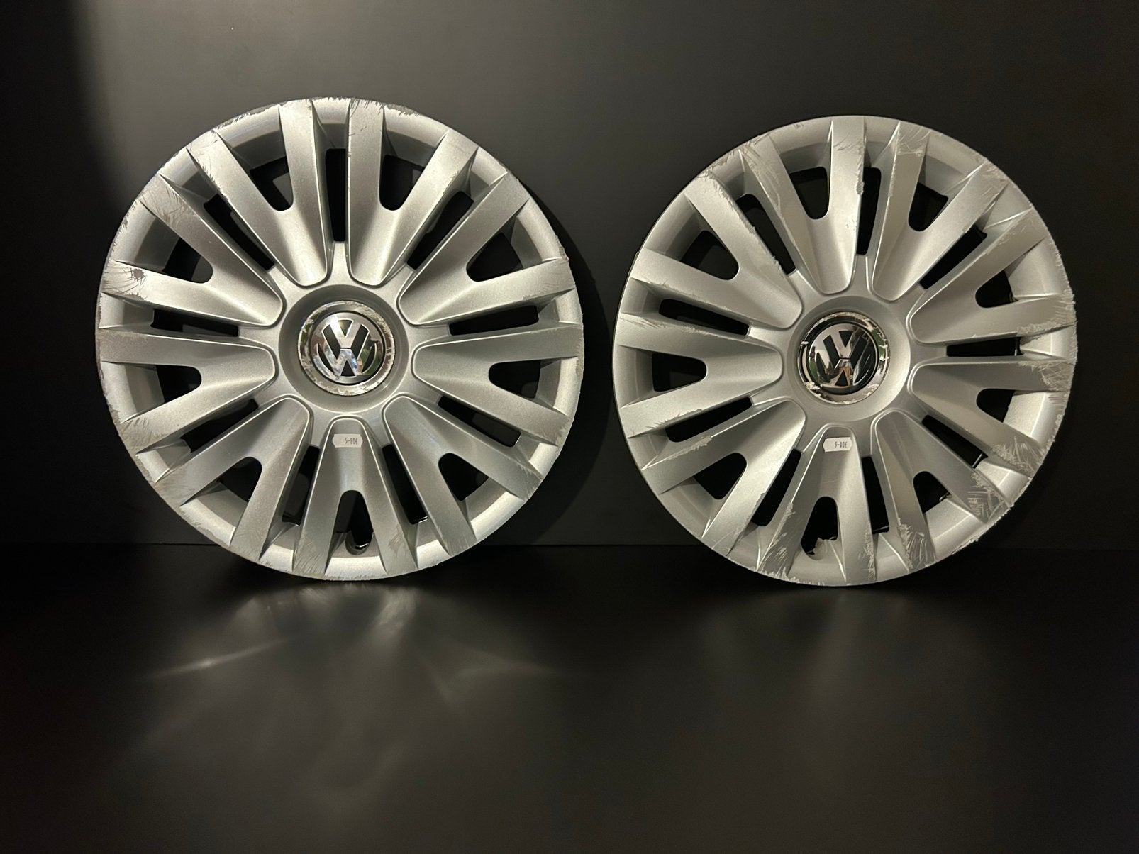 2 enjoliveurs d’origine vw caddy golf 4,5,6,7 passat  15", Enlèvement ou Envoi, Utilisé