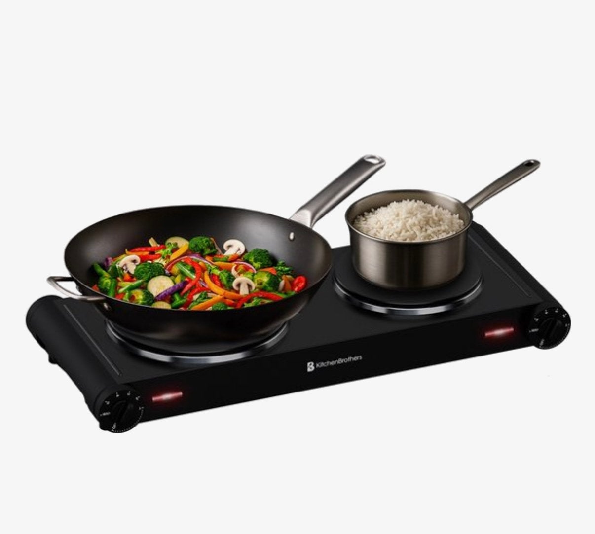 KitchenBrothers Elektrische Kookplaat, Ophalen, 3 kookzones of minder, Zo goed als nieuw, Vrijstaand