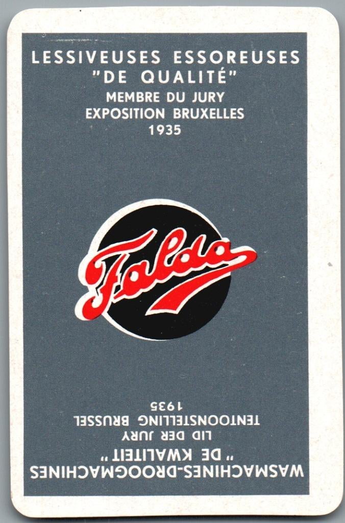speelkaart - LK14419 - Falda wasmachines, Envoi, Comme neuf, Carte(s) à jouer