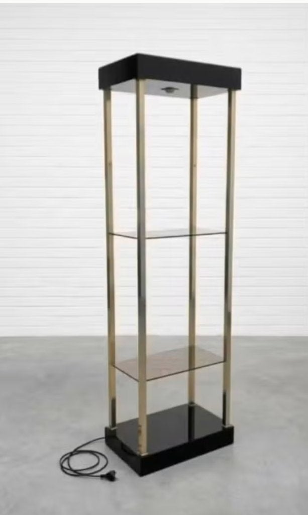 vitrine Belgo Chrome plank, Enlèvement, Utilisé, Verre