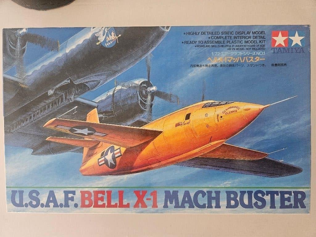 BOUWDOOS  BELL X - 1 TAMIYA, Ophalen, Zo goed als nieuw