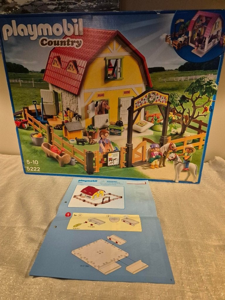 Playmobil Country - ponyhof - set 5222, Ophalen, Complete set, Zo goed als nieuw, Country
