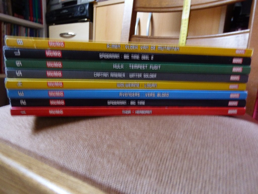 humo presenteert marvel collectie ,complete reeks nr 1 tot 8, Livres, BD, Enlèvement ou Envoi