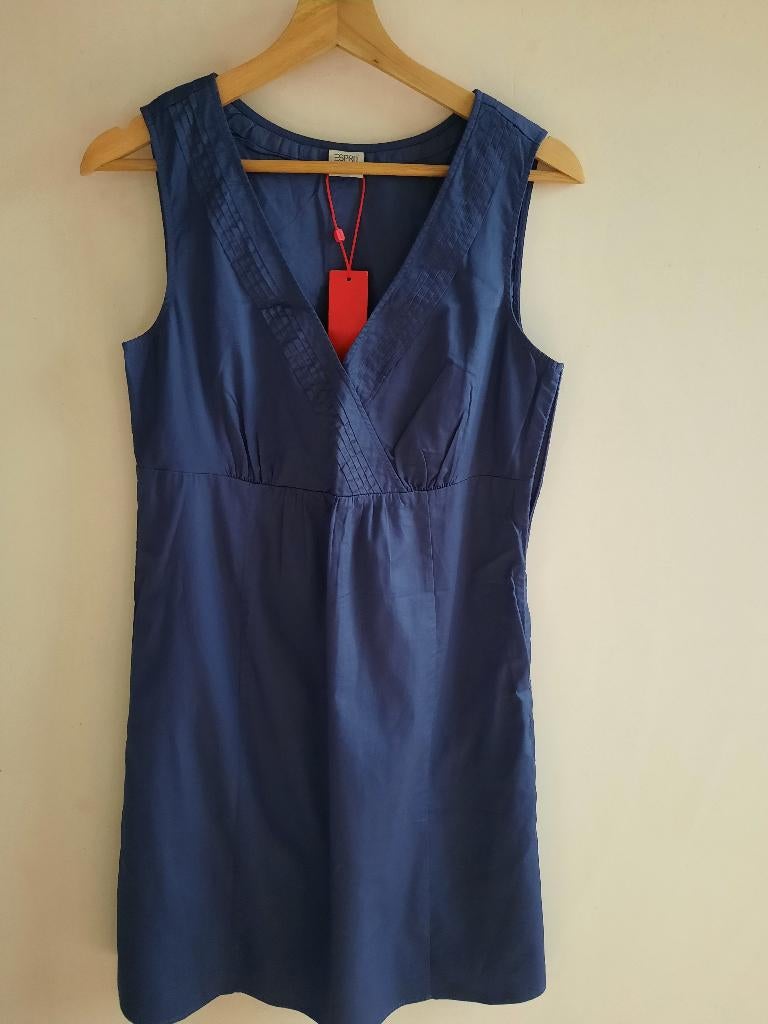 Blauwe jurk, Esprit, maat 38 (nieuw, met labels), Vêtements | Femmes, Robes, Neuf, Taille 38/40 (M), Bleu, Longueur genou, Enlèvement ou Envoi