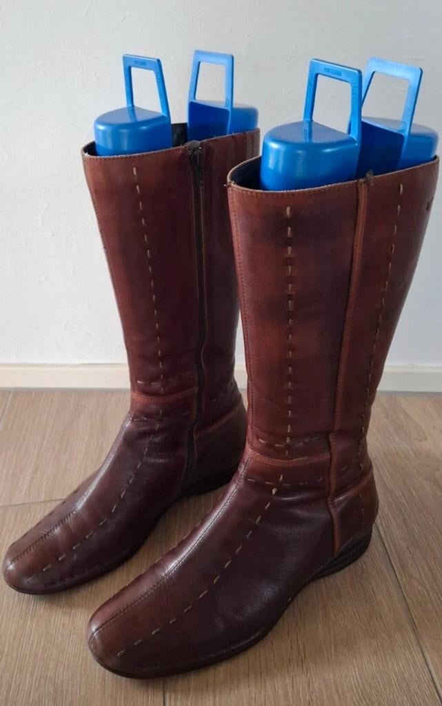 bottes à hauteur des genoux, Enlèvement ou Envoi, Brun, Porté, Bottes hautes