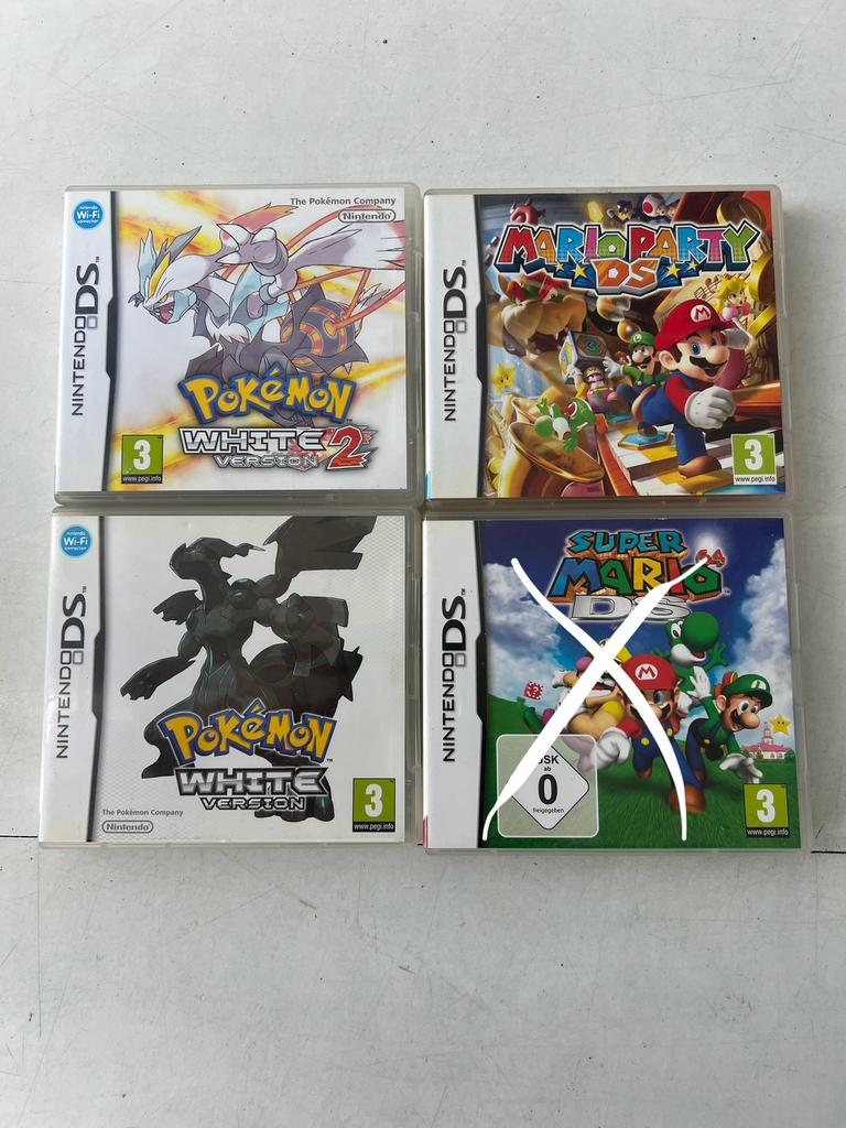Pokemon white version 1 + 2 en Mario party, Games en Spelcomputers, Games | Nintendo DS, Ophalen, Gebruikt, Avontuur en Actie