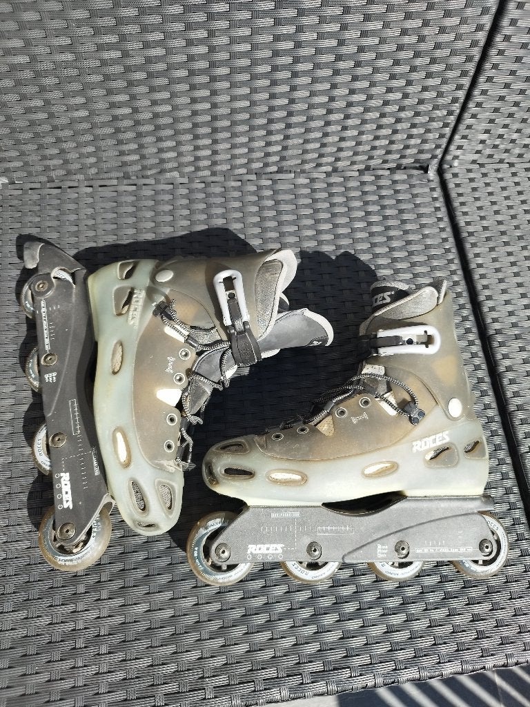 professionele skeelers ROCES mat 44 45, Sport en Fitness, Skeelers, Ophalen, Gebruikt, Roces, Inline skates 4 wielen