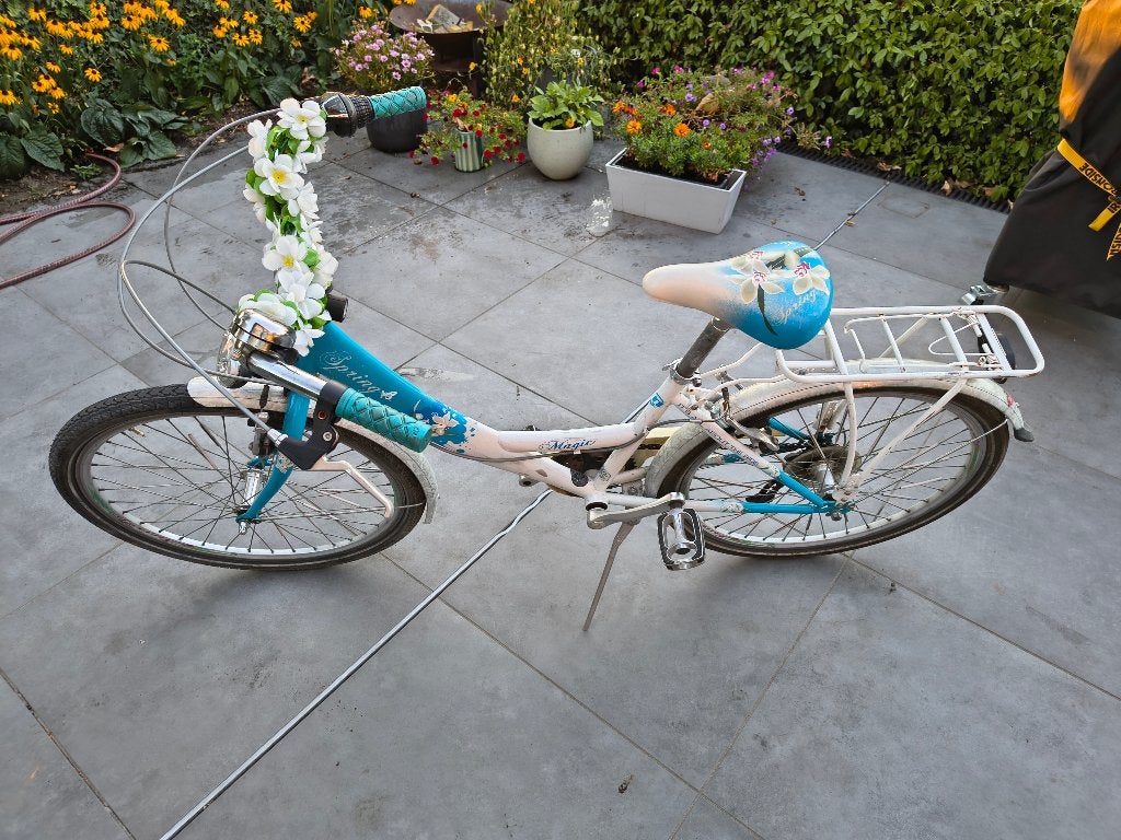 Meisjesfiets 24 inch, Ophalen, Velgrem, Versnellingen, Gebruikt