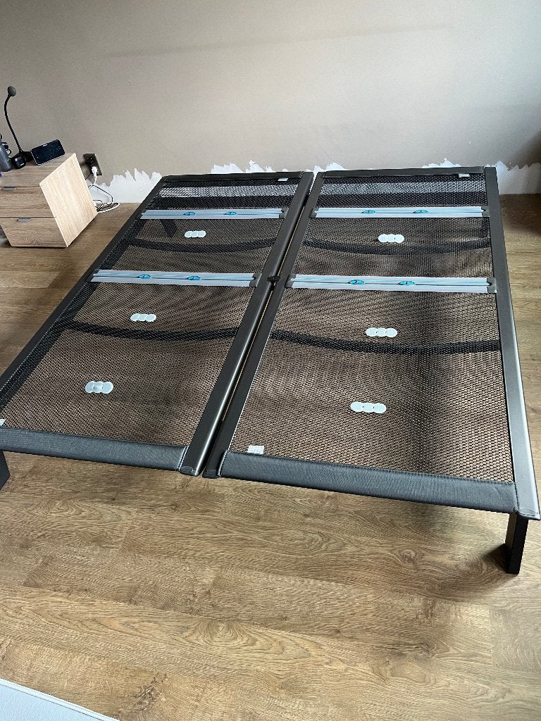 Auping bedonderstel met 2 spiraalbodems van 90 x 200cm, Huis en Inrichting, Slaapkamer | Matrassen en Bedbodems, Ophalen, Gebruikt