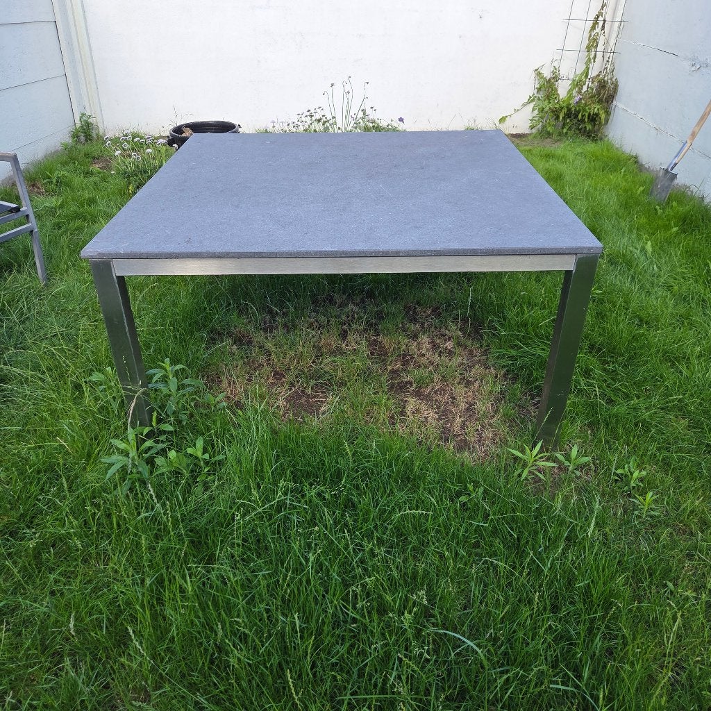 Joli buitentafel graniet, Tuin en Terras, Ophalen, Gebruikt, Vierkant, Overige materialen