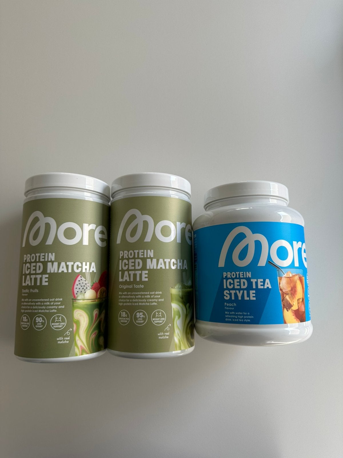 More Protein Matcha & Iced Tea, Sport en Fitness, Ophalen, Nieuw, Poeder of Drank