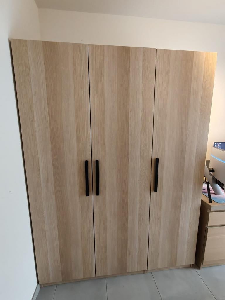 PAX kledingkast met eikeneffect, Ophalen, Met plank(en)