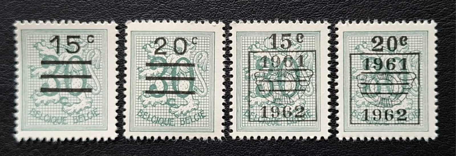 België: OBP 1172/73A ** Heraldieke leeuw 1960., Frankeerzegel, Ophalen of Verzenden, Zonder stempel, Postfris