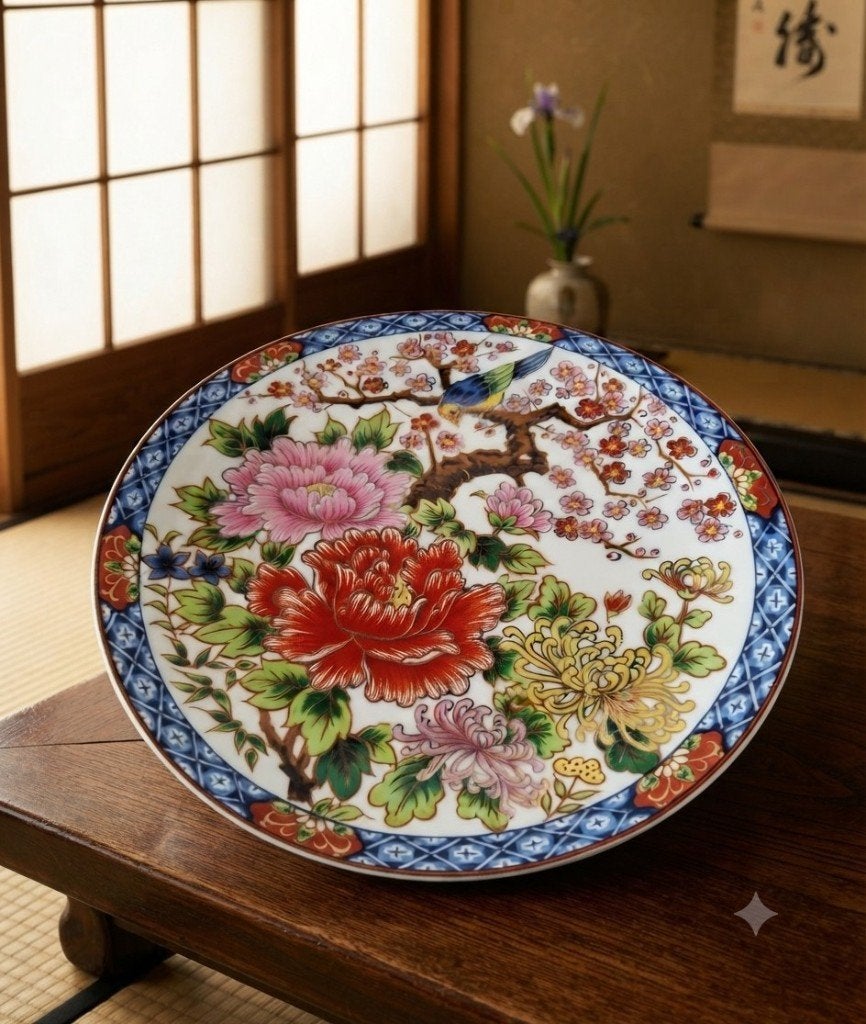 Assiette japonaise en porcelaine Imari par Toyo Eiwa Kinsei, Antiquités & Art, Art | Art non-occidental, 16 cm, Autres types, Pierre/céramique