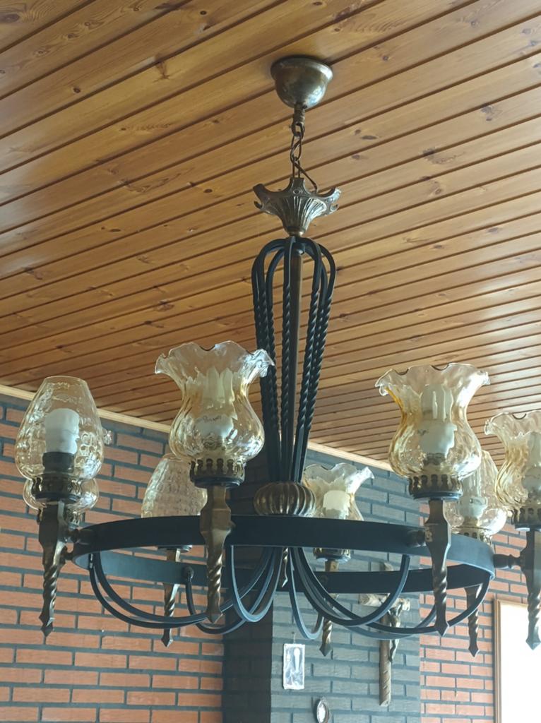Oude luster, Antiek en Kunst, Antiek | Verlichting, Ophalen