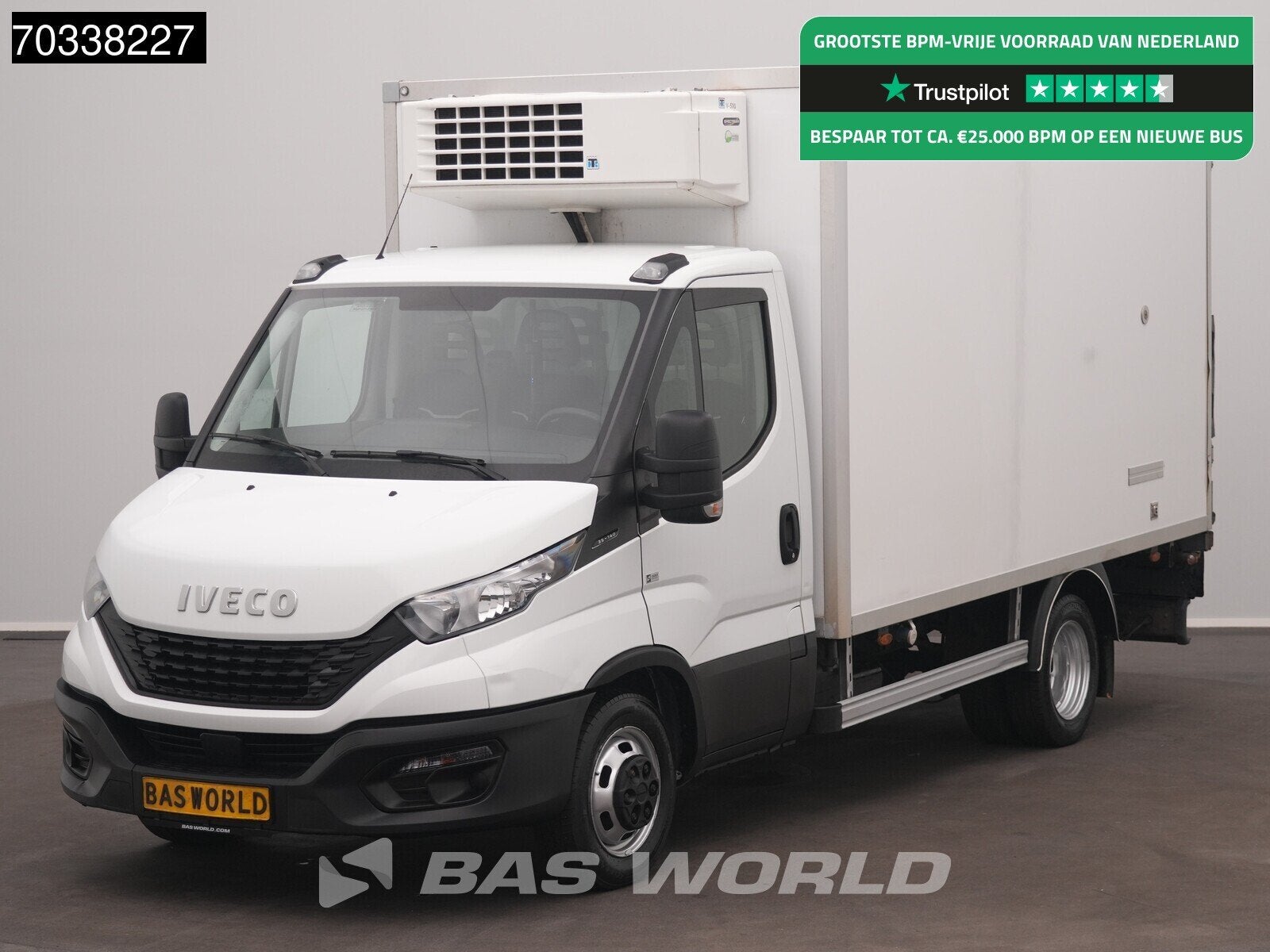 Iveco Daily 35C14 Koelwagen Vriezer Thermo King V-500-MAX 23, Stof, Gebruikt, Euro 6, Iveco