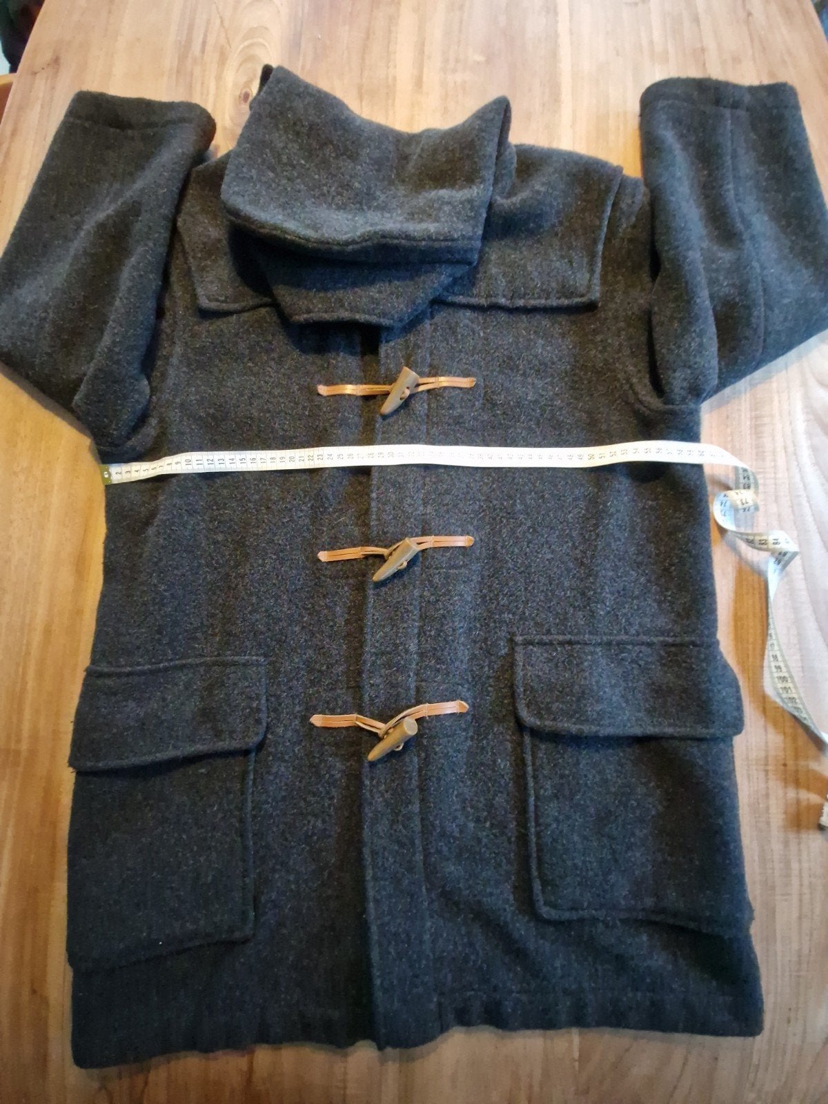 Gloverall Mid-Length Duffle Coat, Gloverall, Grijs, Gedragen, Verzenden