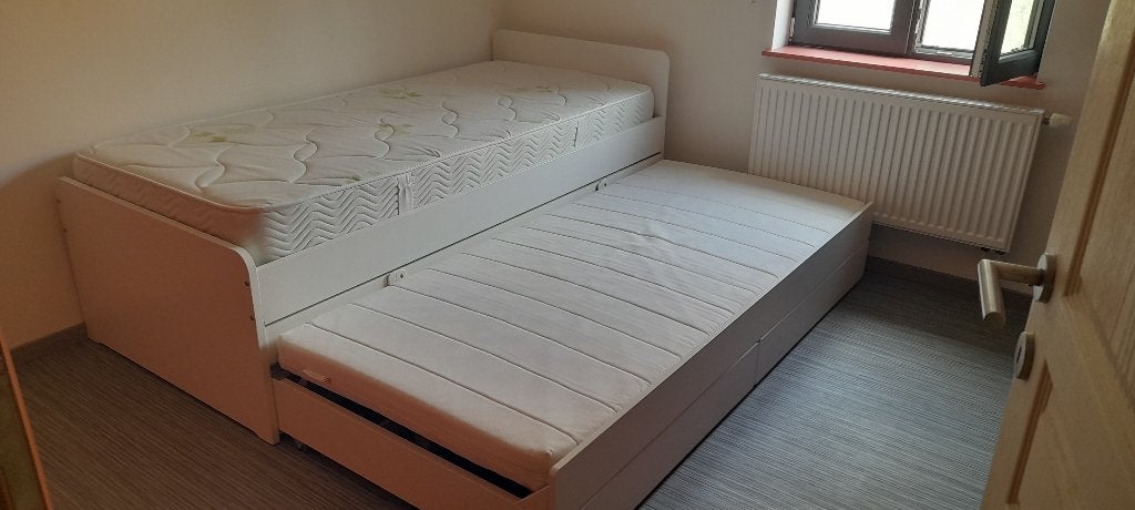 Eenpersoonsbed SLAKT, Huis en Inrichting, Ophalen, Gebruikt, 90 cm, Eenpersoons