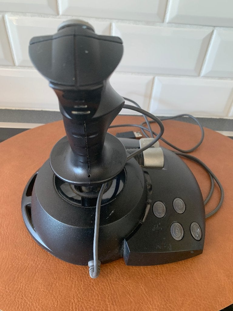 Microsoft SideWinder Precision 2 USB Joystick, Ophalen of Verzenden, Zo goed als nieuw