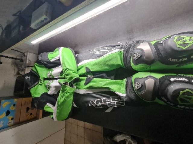 Arlen Ness Groen-Zwart Race Pak Maat 56 (Nieuwstaat), Ophalen, Nieuw zonder kaartje, Heren, Combipak
