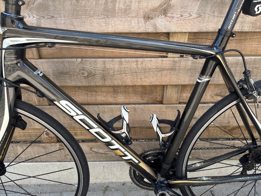 koersfiets scott full carbon volledige groepset van dura ace, Ophalen, 28 inch, Zo goed als nieuw, 15 tot 20 versnellingen