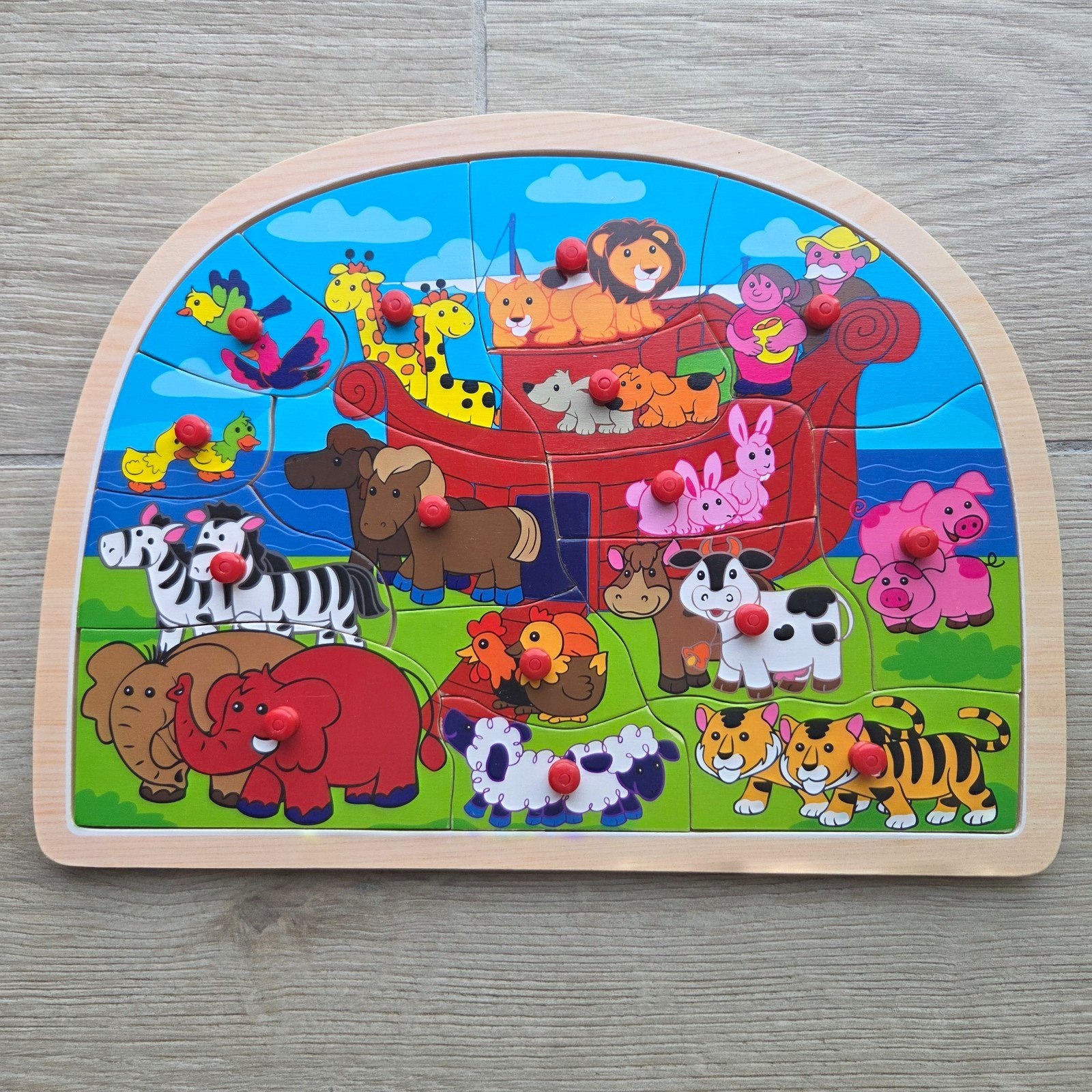 Houten puzzel, Gebruikt, 10 tot 50 stukjes, Ophalen of Verzenden, Van hout
