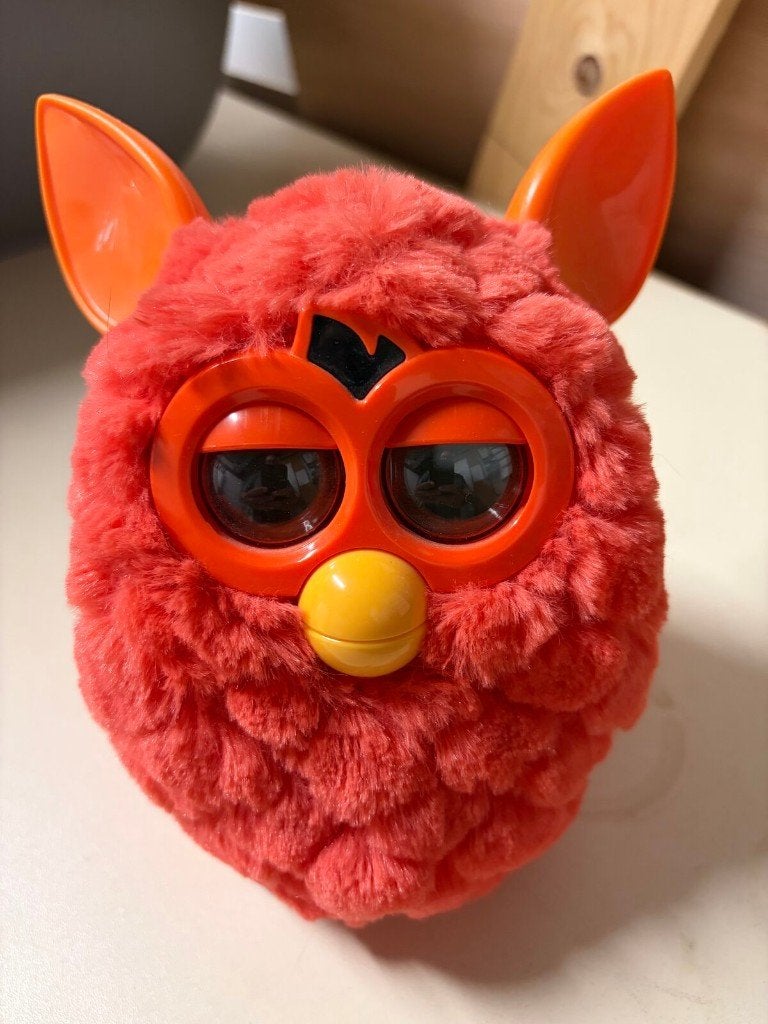 Furby 2012 (Hasbro) – oranje – werkend, Oranje, Gebruikt, Overige merken, Ophalen of Verzenden